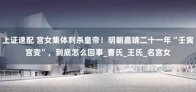 上证速配 宫女集体刺杀皇帝！明朝嘉靖二十一年“壬寅宫变”，到底怎么回事_曹氏_王氏_名宫女
